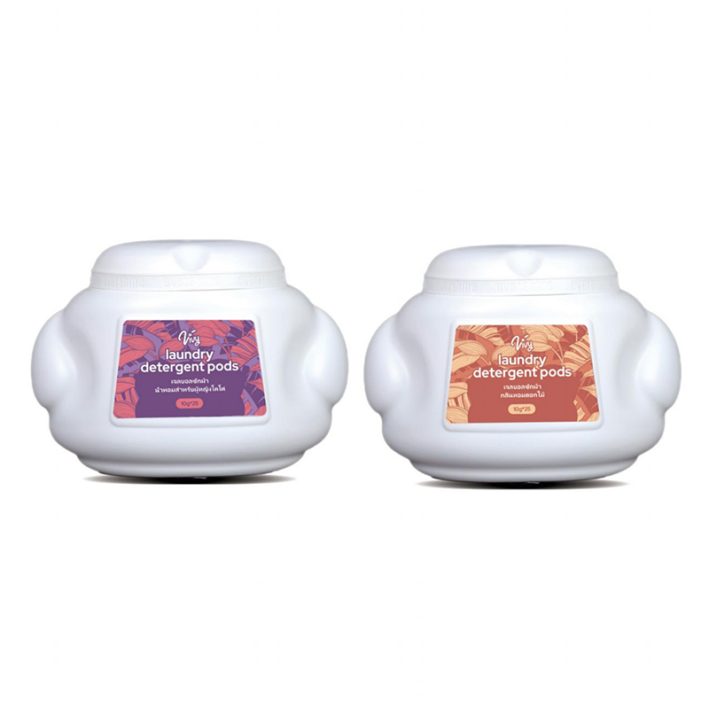 フレグランス洗濯洗剤ポッド – 10g×25個 (ココ / スイートフローラル)